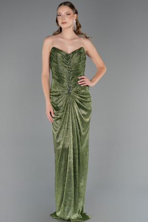 Abendkleid Lang Khaki ABU6370