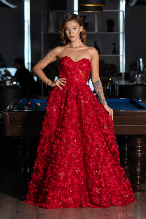 Abendkleid Lang Rot ABU6408