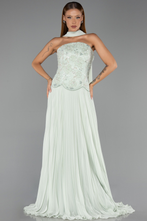 Abendkleid Lang Chiffon Minzgrün ABU6436