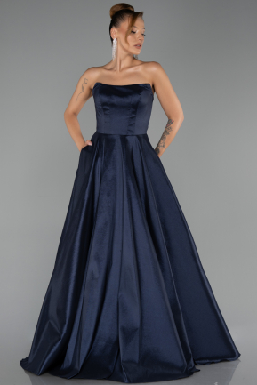 Abendkleid Lang Marineblau ABU6502