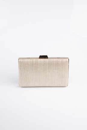 Abendtasche Laserschnitt Gold SH801