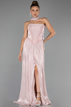 Abendkleid Lang Chiffon Puder ABU6531