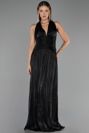 Abendkleid Lang Chiffon Schwarz ABU6551