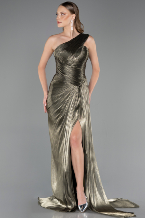 Abschlusskleid Lang Chiffon Khaki ABU6622