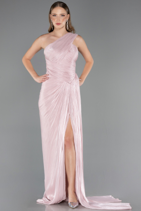 Abschlusskleid Lang Chiffon Puder ABU6622