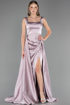 Abschlusskleid Lang Satin Altrosa ABU6572