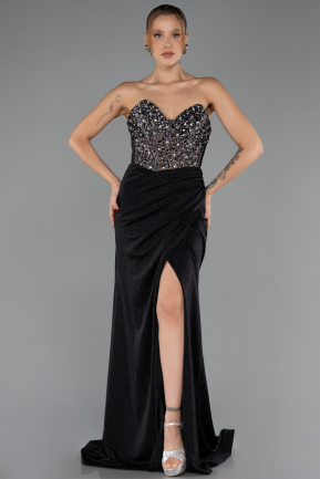 Abendkleid Lang Schwarz ABU6599