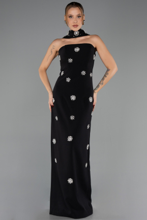 Abendkleid Lang Schwarz ABU6601