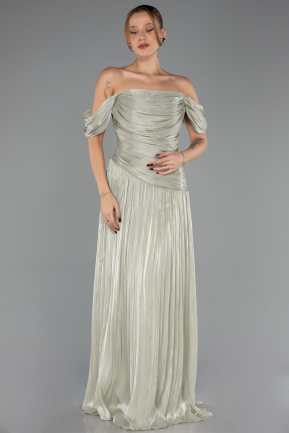 Abschlusskleid Lang Chiffon Minzgrün ABU6602