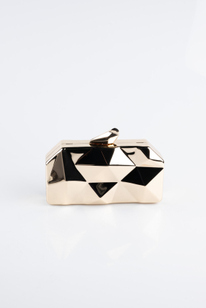 Abendtasche Metall Gold-Metallic SH921