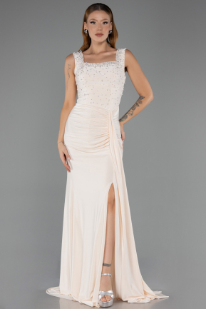 Abendkleid Lang Beige ABU6552