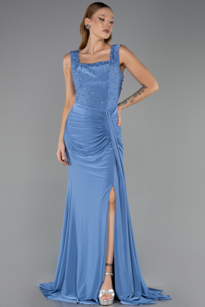 Abendkleid Lang Indigo ABU6552