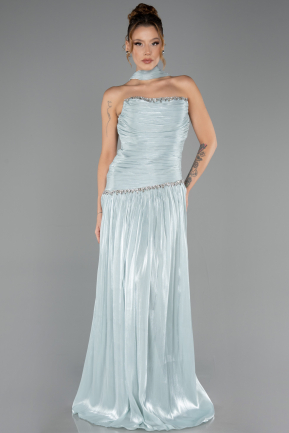 Abschlusskleid Lang Chiffon Minzgrün ABU6644