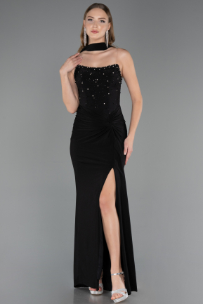 Abschlusskleid Lang Schwarz ABU6657