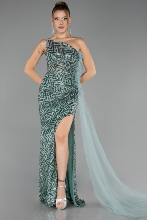 Abendkleid Lang Minzgrün ABU4772