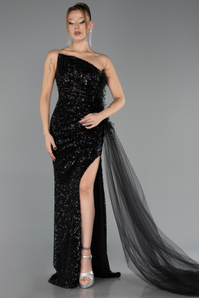 Abendkleid Lang Schwarz ABU4772