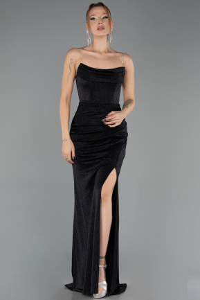 Abschlusskleid Lang Schwarz ABU6695