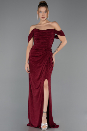 Abendkleid Lang Weinrot ABU6696