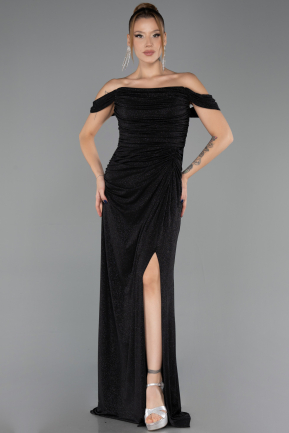 Abendkleid Lang Schwarz ABU6696