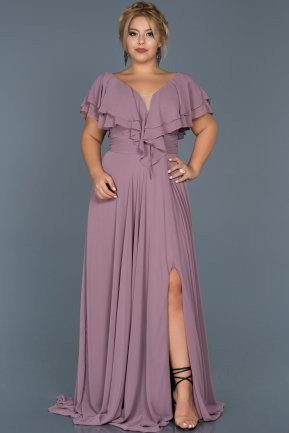 Kleider in Großen Größen Lang Chiffon Lavendel ABU2707