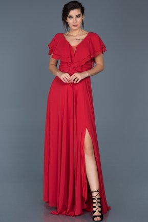 Abendkleid Lang Rot ABU032