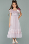 Abendkleid für Kinder Lang Lavendel ABU2153