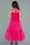 Abendkleid für Kinder Lang Fuchsie ABU2291
