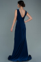 Abendkleid Lang Marineblau ABU2702
