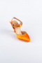 Party-Schuhe Satin Orange AB1086