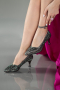 Party-Schuhe Steinbesetzt Platin MJ5152
