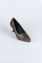 Party-Schuhe Steinbesetzt Platin MJ5152