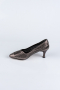 Party-Schuhe Steinbesetzt Platin MJ5152