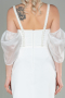 Partykleid Lang Weiß ABU2911