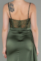 Abendkleid Lang Satin Khaki ABU2130