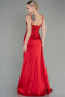 Abendkleid Lang Satin Rot ABU2130