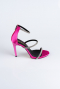 Fuchsie Party-Schuhe Satin AB2001