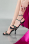 Party-Schuhe Leder Schwarz ABD1106