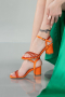 Party-Schuhe Satin Orange ABS1104
