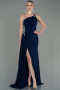 Abendkleid Lang Marineblau ABU2964