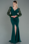 Abendkleid Lang Smaragdgrün ABU3008