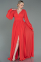 Orange Standesamtkleid Chiffon Lang ABU1702