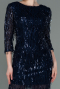 Marineblau Abendkleid Kurz ABK1599