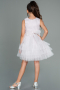Abendkleid für Kinder Kurz Puder ABK1769