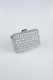 Abendtasche Steinbesetzt Silber SHT827