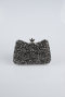 Abendtasche Steinbesetzt Platin SH828