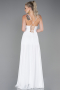 Abendkleid Lang Weiß ABU1305