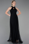 Abschlusskleid Lang Schwarz ABU3252
