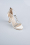 Hautfarben Party-Schuhe Steinbesetzt MJ5155