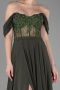 Abendkleid Lang Chiffon Khaki ABU3310