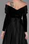 Abendkleid Lang Schwarz ABU2083
